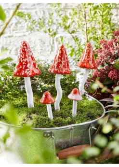 Amanites tue-mouches à piquer (ens. 5 pces)