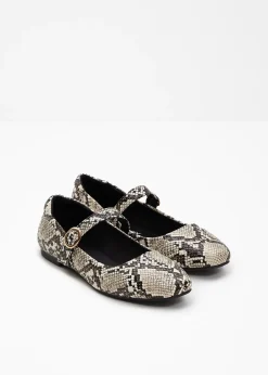 Ballerines à bride, look animalier