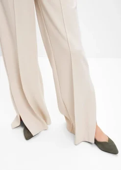 Ballerines en cuir velours