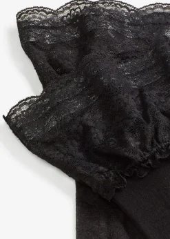 Bas auto-fixants 20den avec dentelle