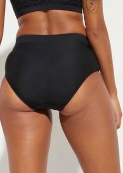 Bas de bikini sculptant taille haute, maintien léger