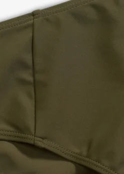 Bas de bikini taille haute, échancré