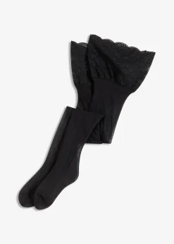 Bas jarretelles 20den à dentelle
