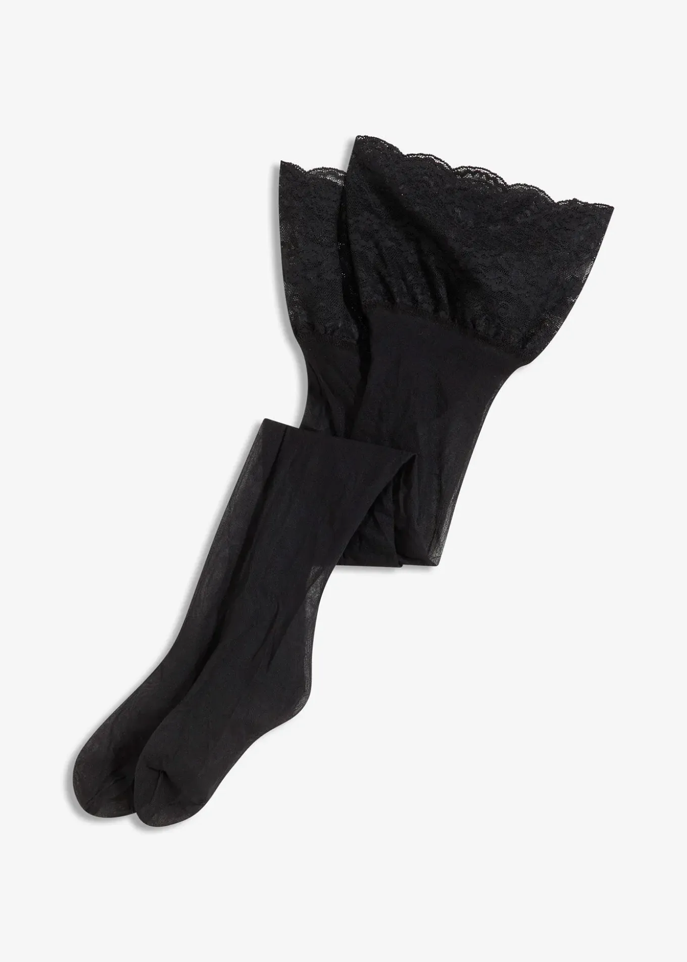 Bas jarretelles 20den à dentelle