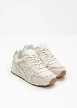 Baskets chunky avec empiècement en mesh