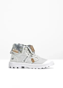 Baskets montantes Mustang en toile coton