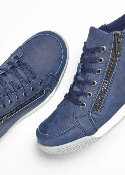 Baskets montantes zippées