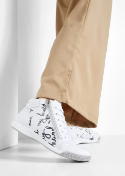 Baskets montantes zippées