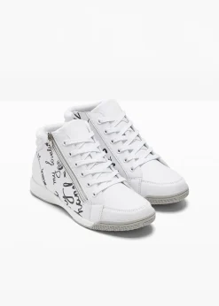 Baskets montantes zippées