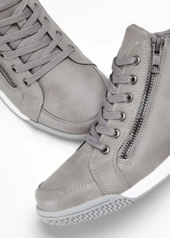 Baskets montantes zippées