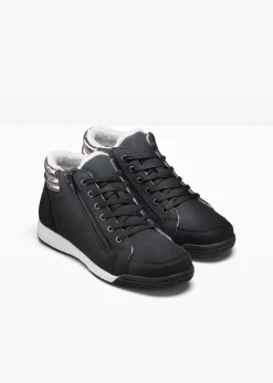 Baskets montantes zippées