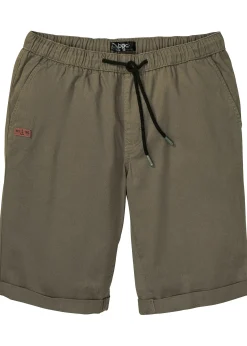 Bermuda 100% coton à taille élastiquée, regular