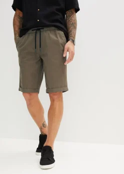 Bermuda 100% coton à taille élastiquée, regular