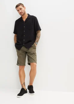 Bermuda 100% coton à taille élastiquée, regular