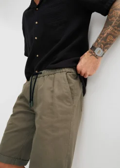 Bermuda 100% coton à taille élastiquée, regular