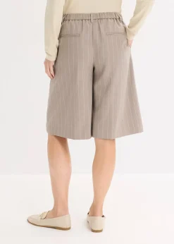 Bermuda à rayures tennis et pinces