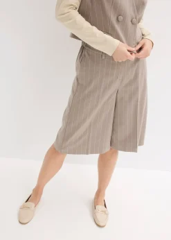 Bermuda à rayures tennis et pinces