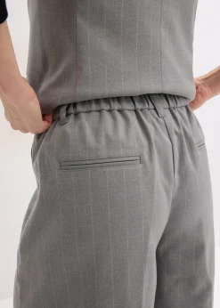 Bermuda à rayures tennis et pinces