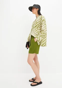 Bermuda à taille élastiquée