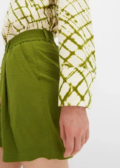 Bermuda à taille élastiquée