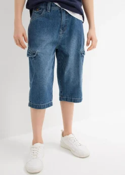 Bermuda ample en jean 100% coton