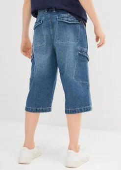 Bermuda ample en jean 100% coton