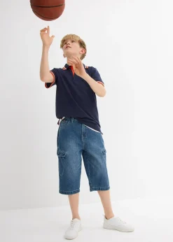 Bermuda ample en jean 100% coton