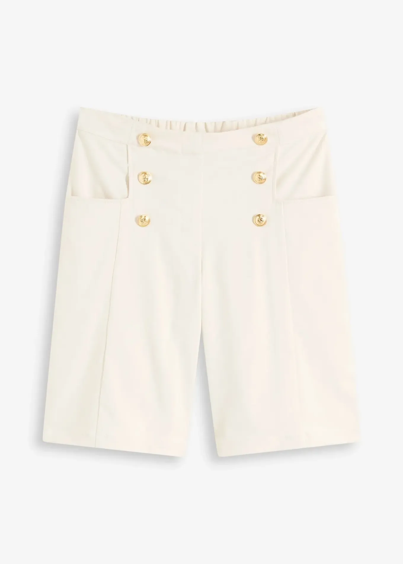 Bermuda avec boutons décoratifs