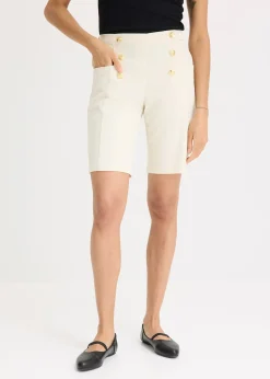 Bermuda avec boutons décoratifs