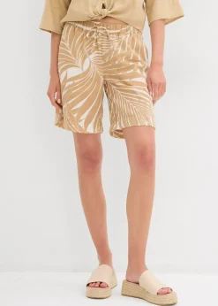 Bermuda avec taille élastiquée