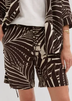 Bermuda avec taille élastiquée