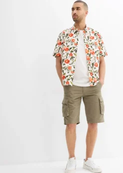 Bermuda cargo 100% coton, loose