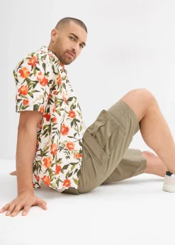 Bermuda cargo 100% coton, loose