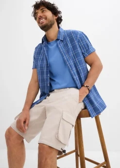 Bermuda cargo à taille élastiquée, regular