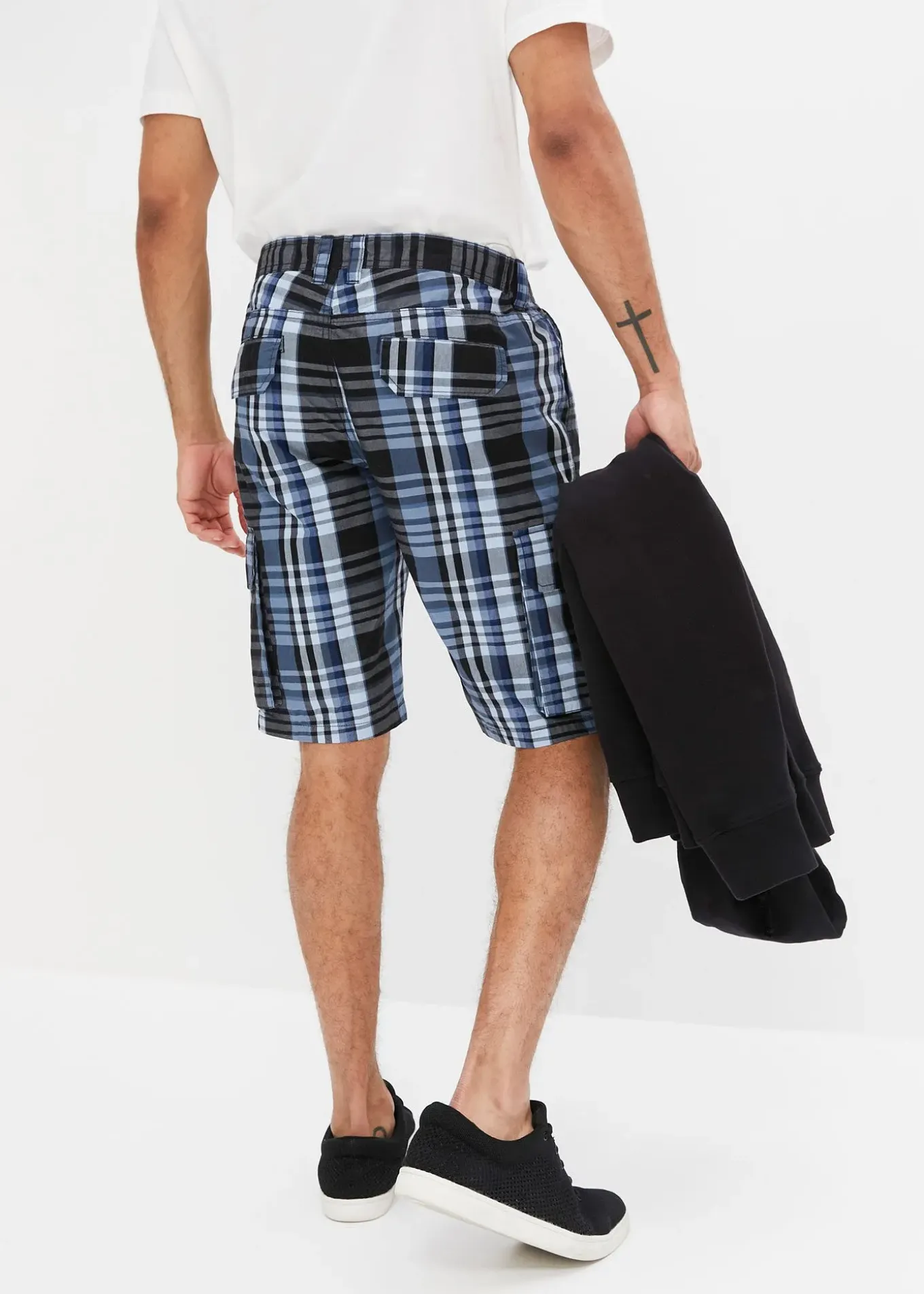 Bermuda cargo à taille élastiquée, Regular