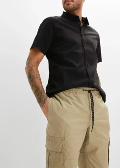 Bermuda cargo à taille élastiquée, Regular