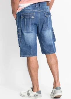 Bermuda cargo en jean, regular