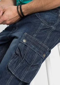 Bermuda cargo en jean, regular