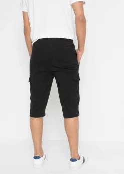 Bermuda cargo en sweat 100% coton