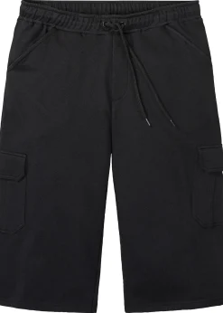 Bermuda cargo long en sweat 100% coton, regular