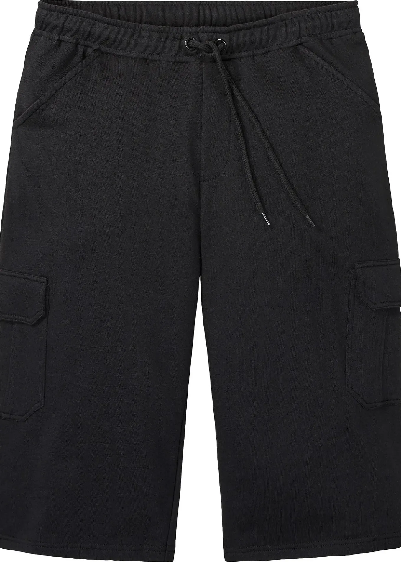 Bermuda cargo long en sweat 100% coton, regular