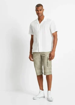 Bermuda cargo long extensible coupe confort, regular