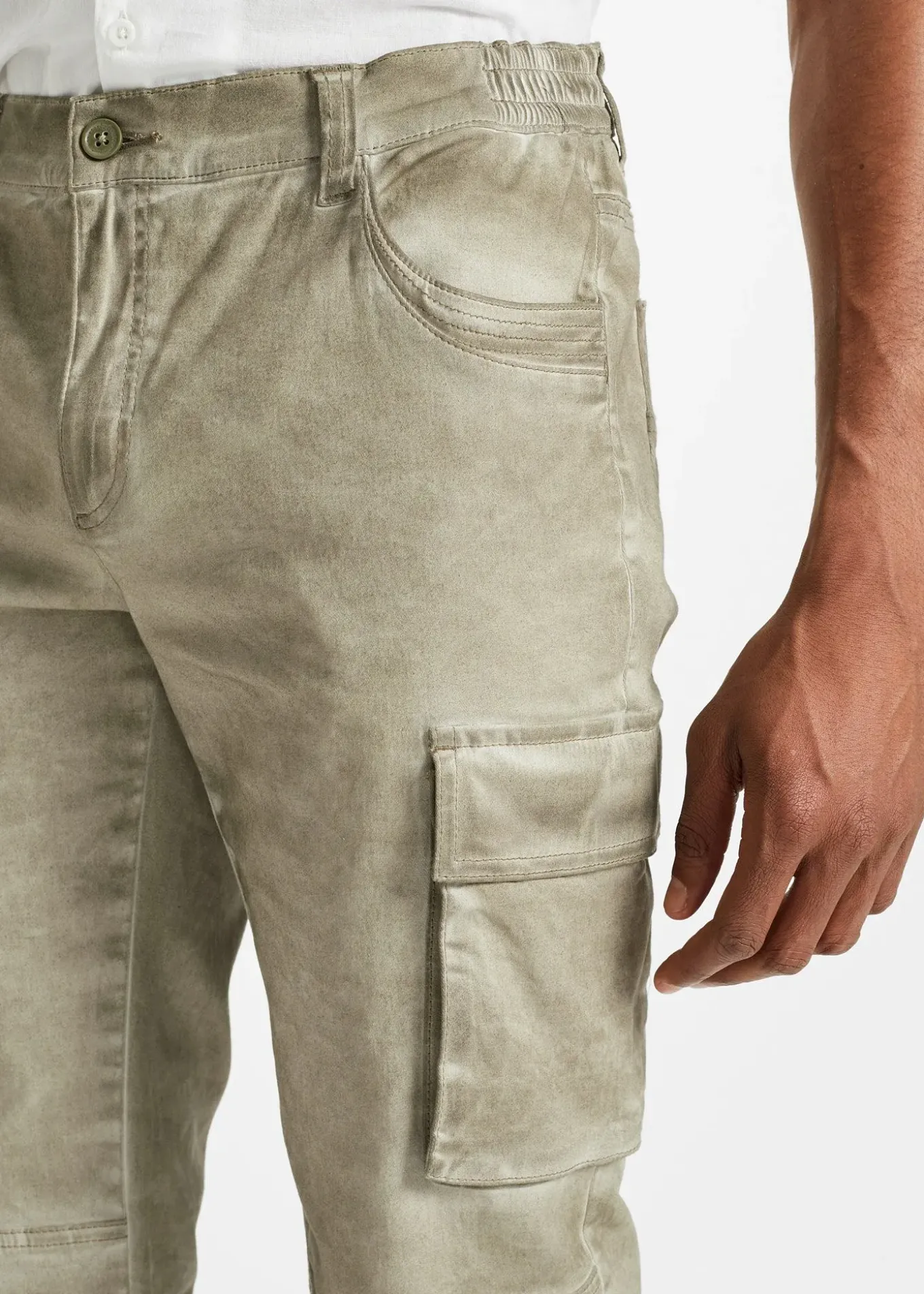 Bermuda cargo long extensible coupe confort, regular