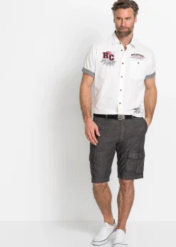 Bermuda cargo loose, 100% coton