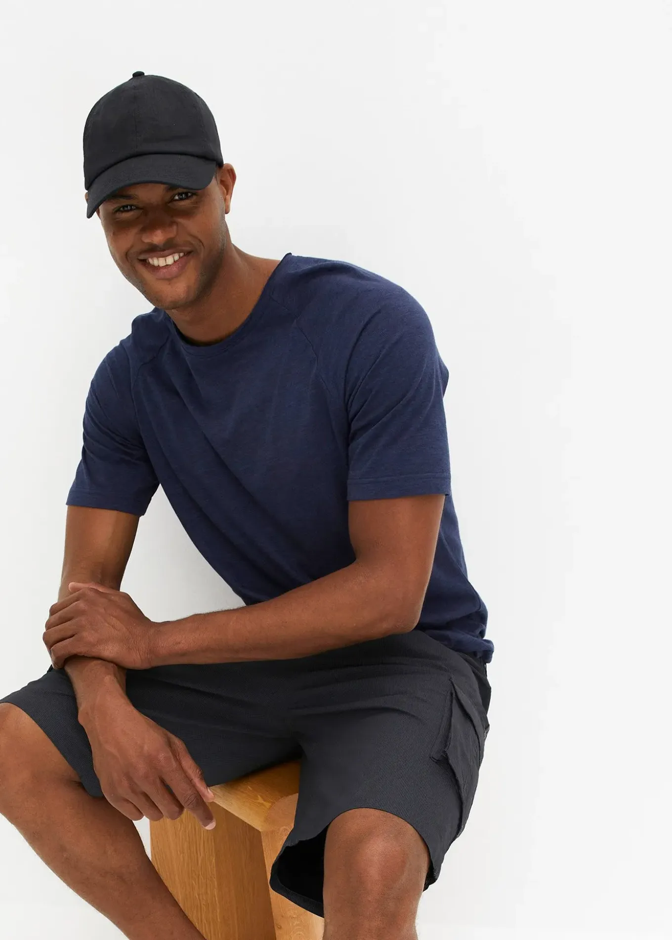 Bermuda cargo loose 100% coton