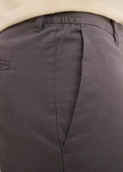 Bermuda chino en lin mélangé, Regular