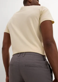 Bermuda chino en lin mélangé, Regular