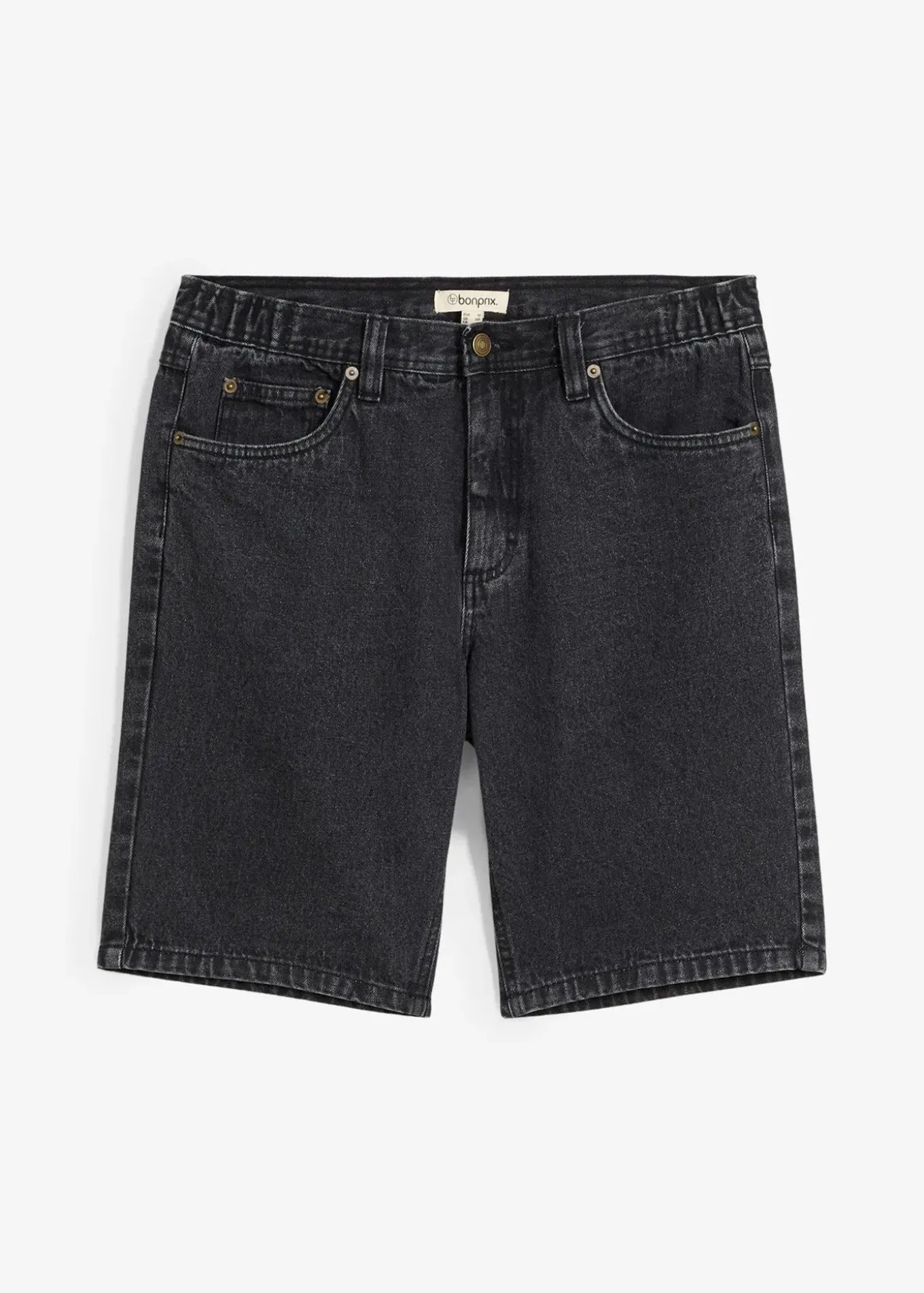 Bermuda classique en jean avec taille élastiquée