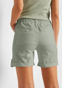 Bermuda coton avec taille élastiquée