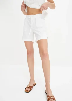 Bermuda coton avec taille élastiquée